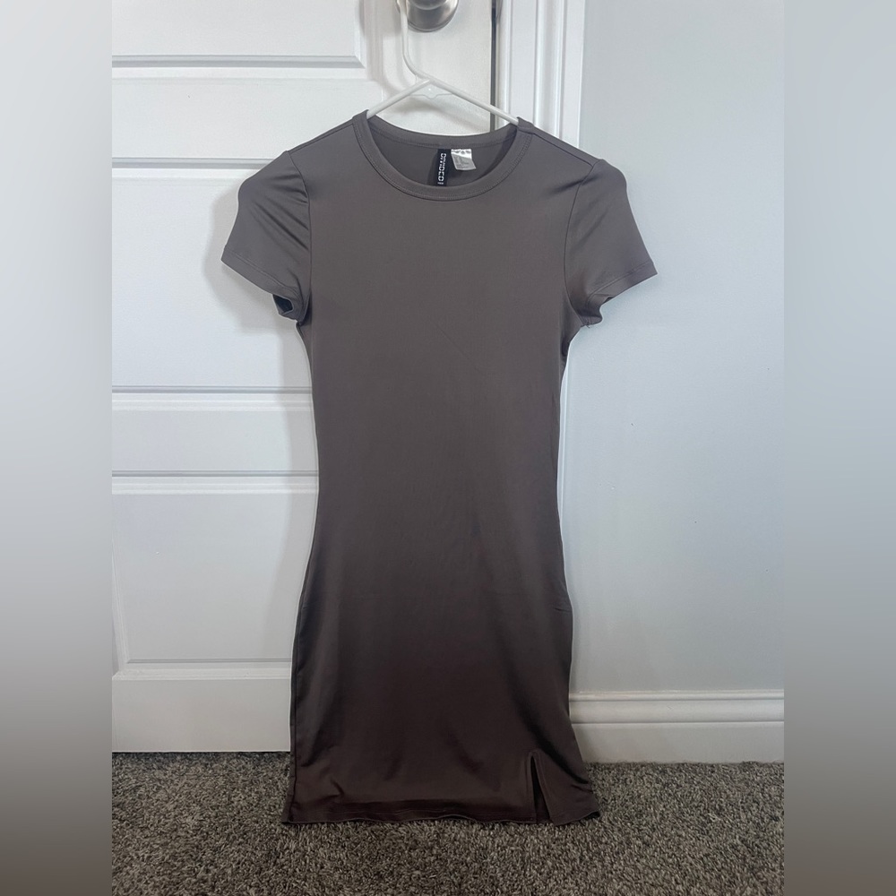 XS Gray H&M Divided Bodycon Mini Dress